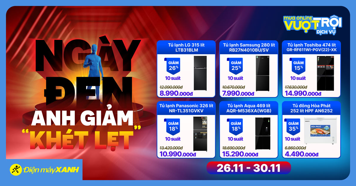 BLACK FRIDAY: NG&Agrave;Y ĐEN ANH GIẢM KH&Eacute;T LẸT