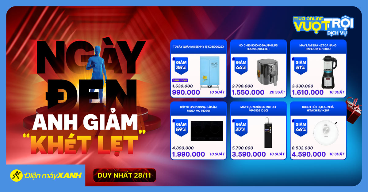 BLACK FRIDAY: NG&Agrave;Y ĐEN ANH GIẢM KH&Eacute;T LẸT