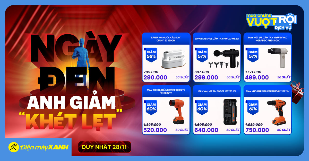 BLACK FRIDAY: NG&Agrave;Y ĐEN ANH GIẢM KH&Eacute;T LẸT