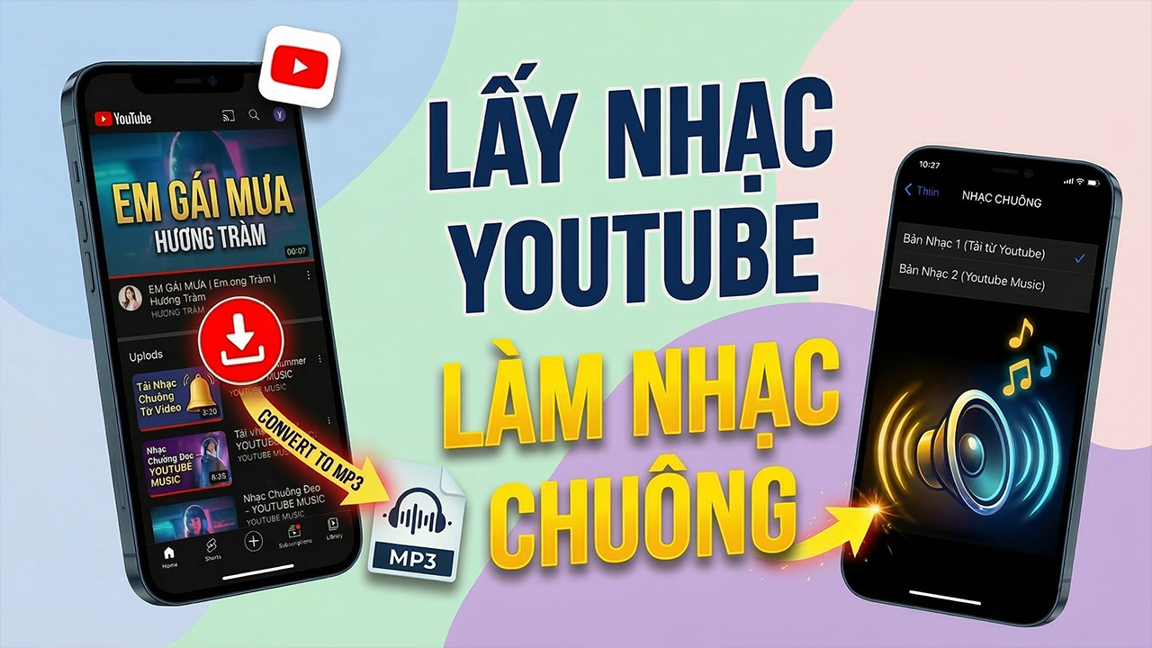 Cách lấy nhạc YouTube làm nhạc chuông điện thoại Cách lấy nhạc YouTube làm nhạc chuông điện thoại
