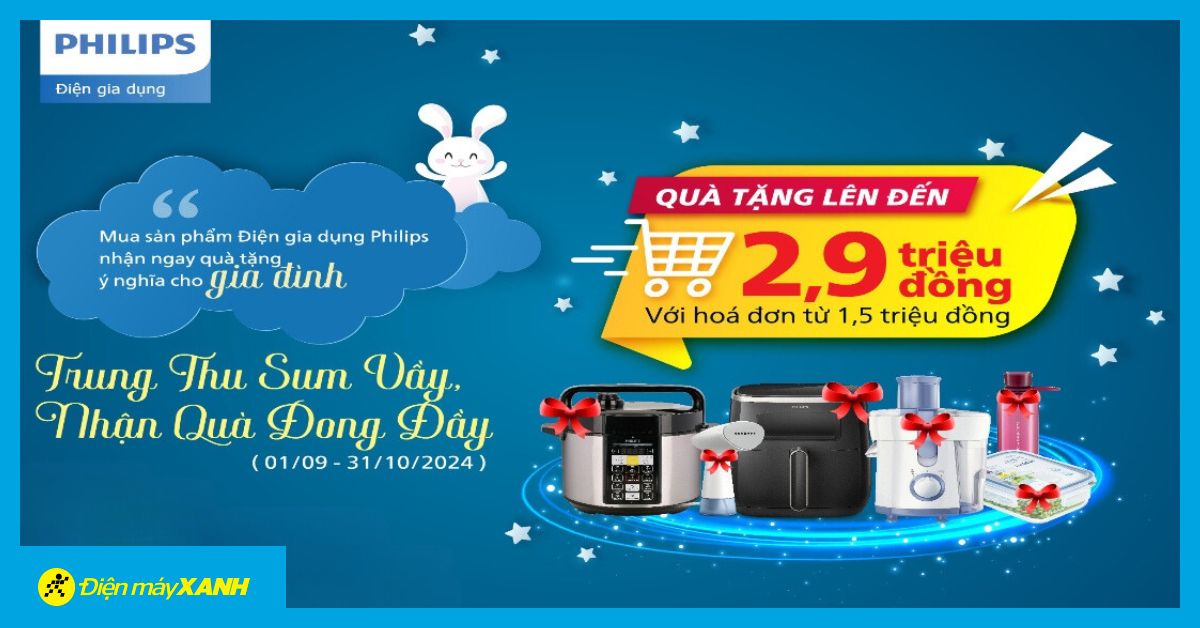 Trung Thu Sum Vầy - Nhận Quà Đong Đầy Từ Gia Dụng Philips