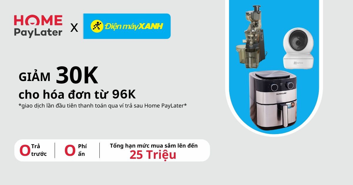 Thanh Toan Home Paylater Tai Website Dien May Xanh Giam Ngay 30k Cho Don Hang Tu 96k