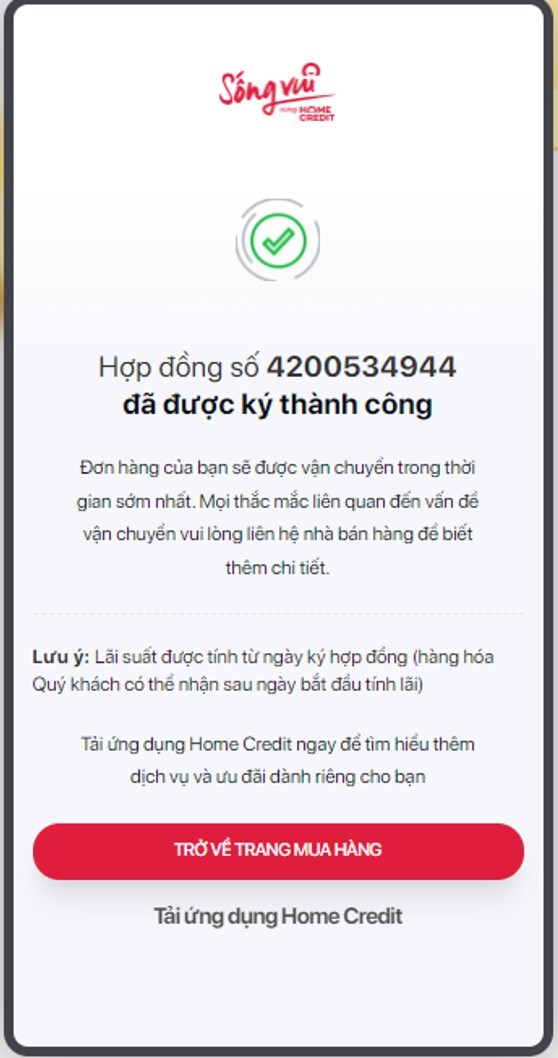 Hợp đồng th&agrave;nh c&ocirc;ng