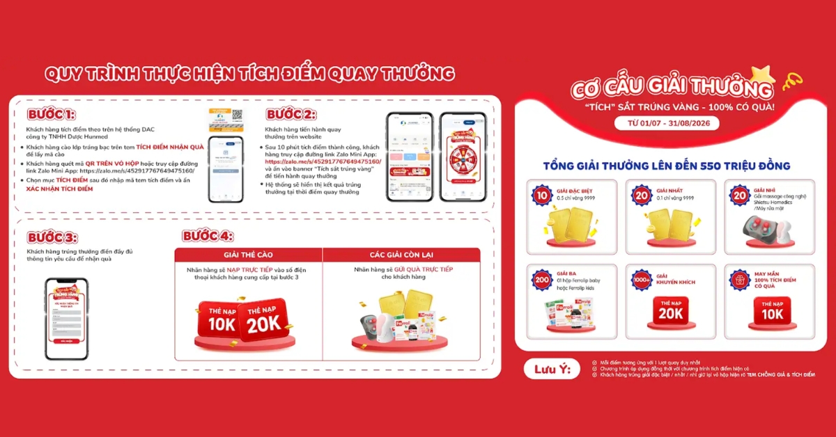 Chương trình khuyến mãi của Ferrolip