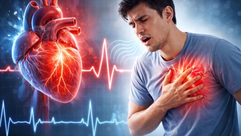 Tim đập nhanh kh&oacute; thở l&agrave; t&igrave;nh trạng nhịp tim tăng cao đột ngột k&egrave;m theo cảm gi&aacute;c hụt hơi, kh&oacute; thở