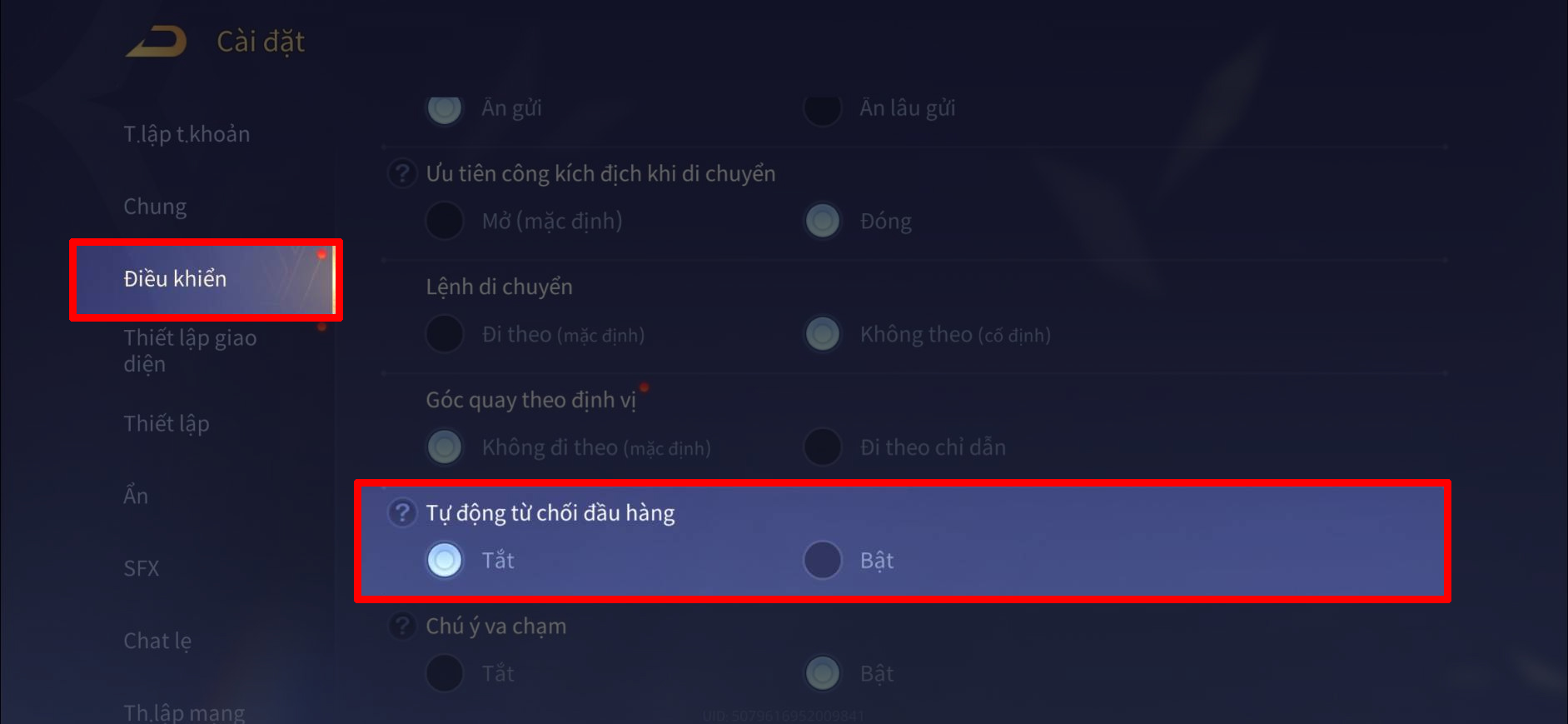 Cách đầu hàng trong Liên Quân Mobile