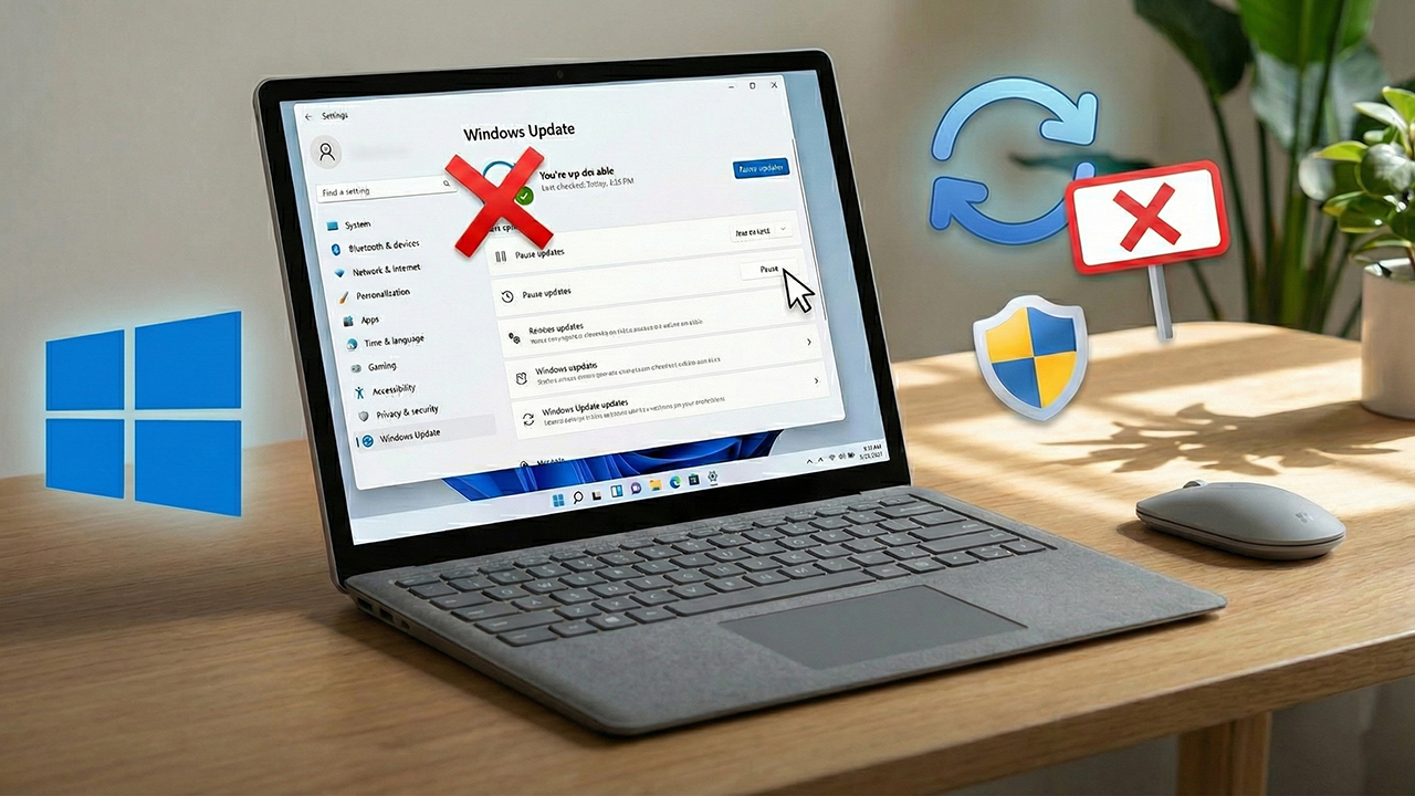 Cách tắt tự động cập nhật Windows