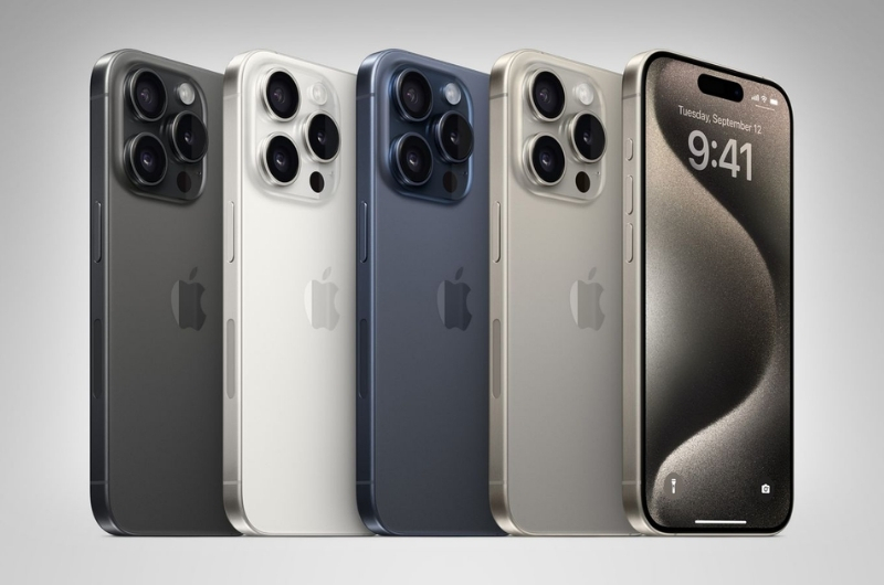 iPhone 15 Pro và Pro Max sở hữu 4 màu trầm Titan mới