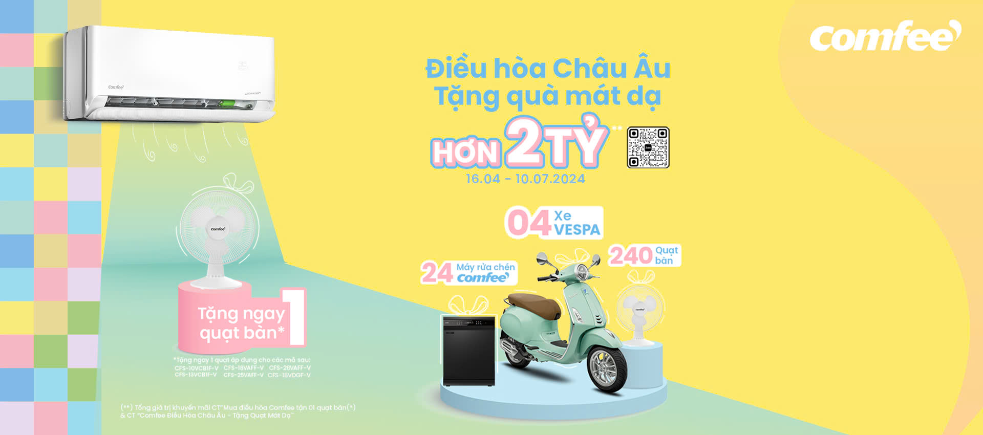 Comfee - Mua điều h&ograve;a m&aacute;t da, tr&uacute;ng ngay qu&agrave; m&aacute;t dạ l&ecirc;n đến hơn 2 tỷ đồng