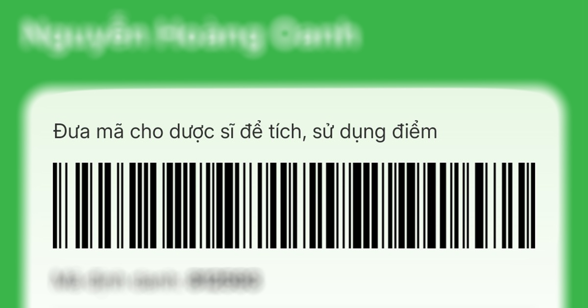 Hình ảnh minh họa mã Barcode trên app tích điểm App An Khang Hình ảnh minh họa mã Barcode trên app tích điểm App An Khang