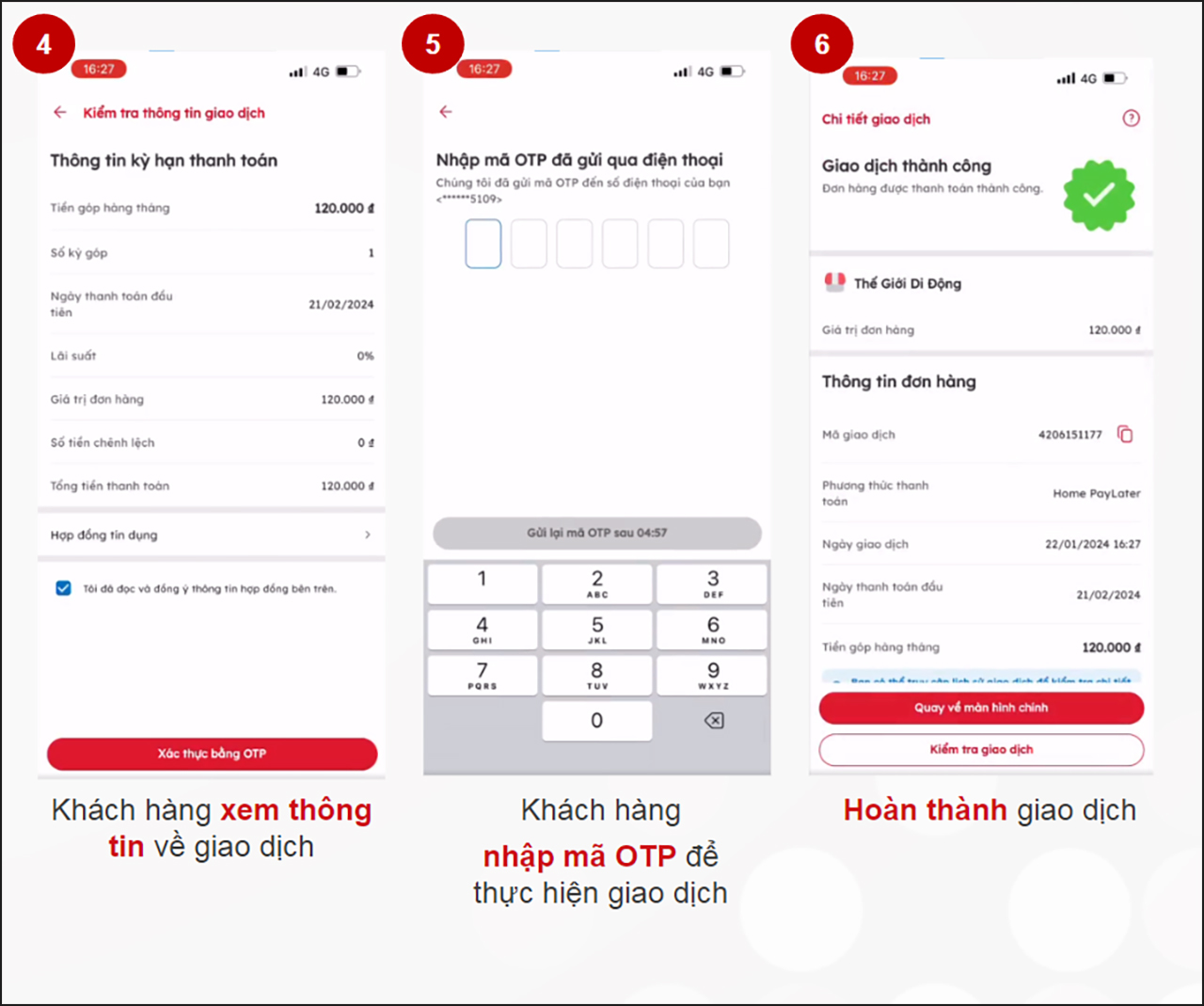 Hướng dẫn cách thanh toán Home Pay Later tại siêu thị