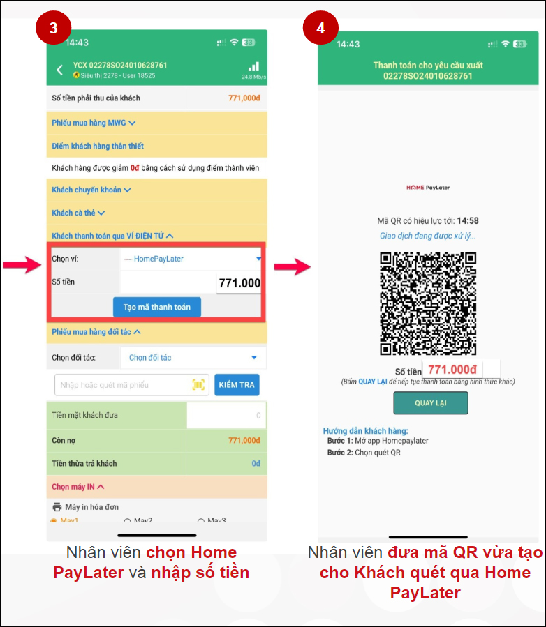 Hướng dẫn cách thanh toán Home Pay Later 