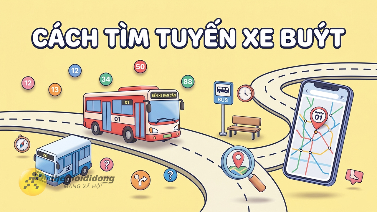 Cách tìm tuyến xe Bus mới nhất 2026 Cách tìm tuyến xe Bus