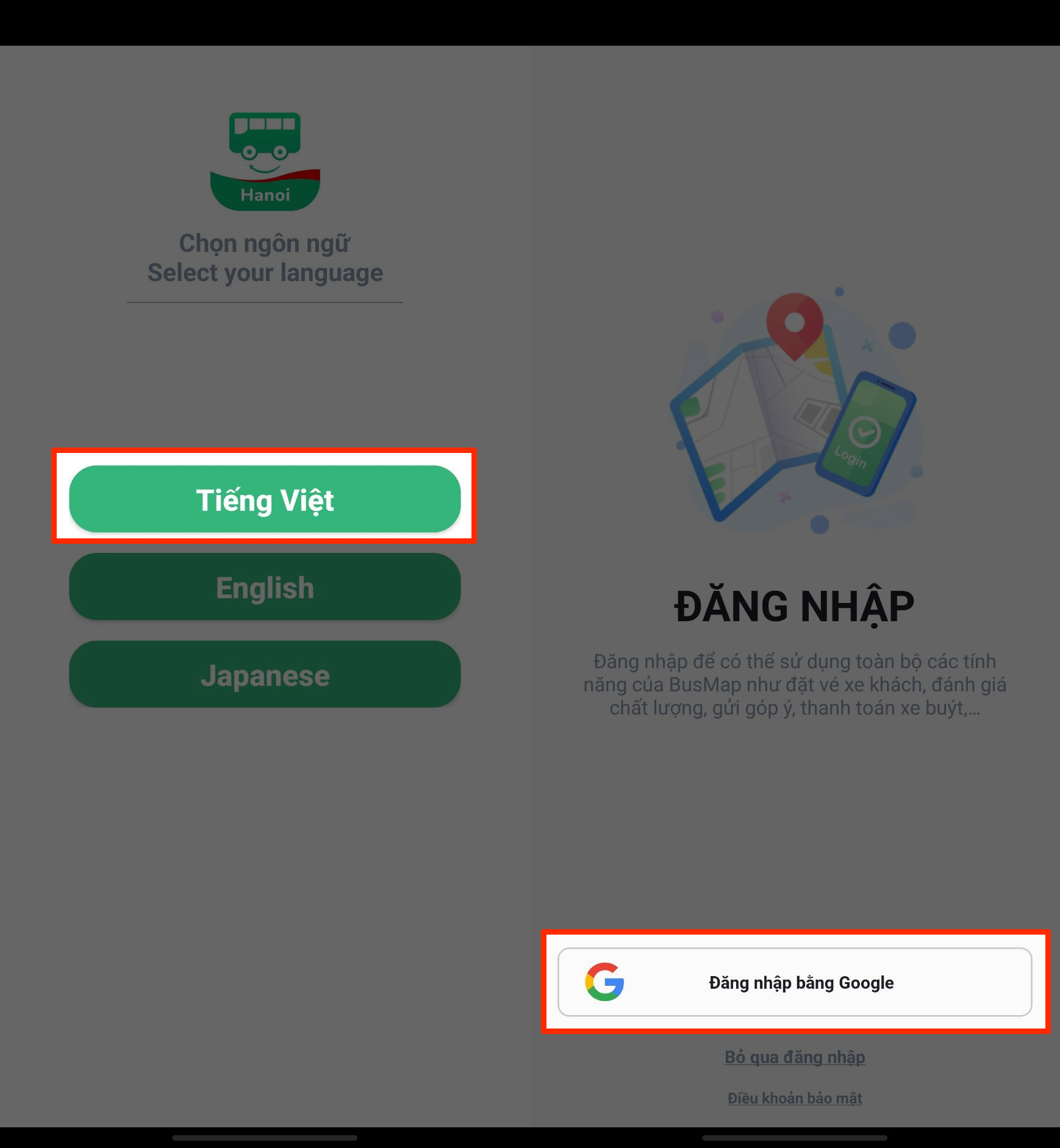 Tìm tuyến xe Bus qua ứng dụng BusMap Hà Nội Tìm tuyến xe Bus qua ứng dụng BusMap Hà Nội