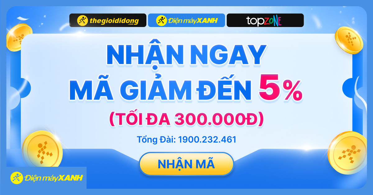 Săn Ngay Coupon Giảm 5% Tối Đa 300k, Duy Nhất Chỉ 10.000 Mã Dành Cho Khách Hàng Mới