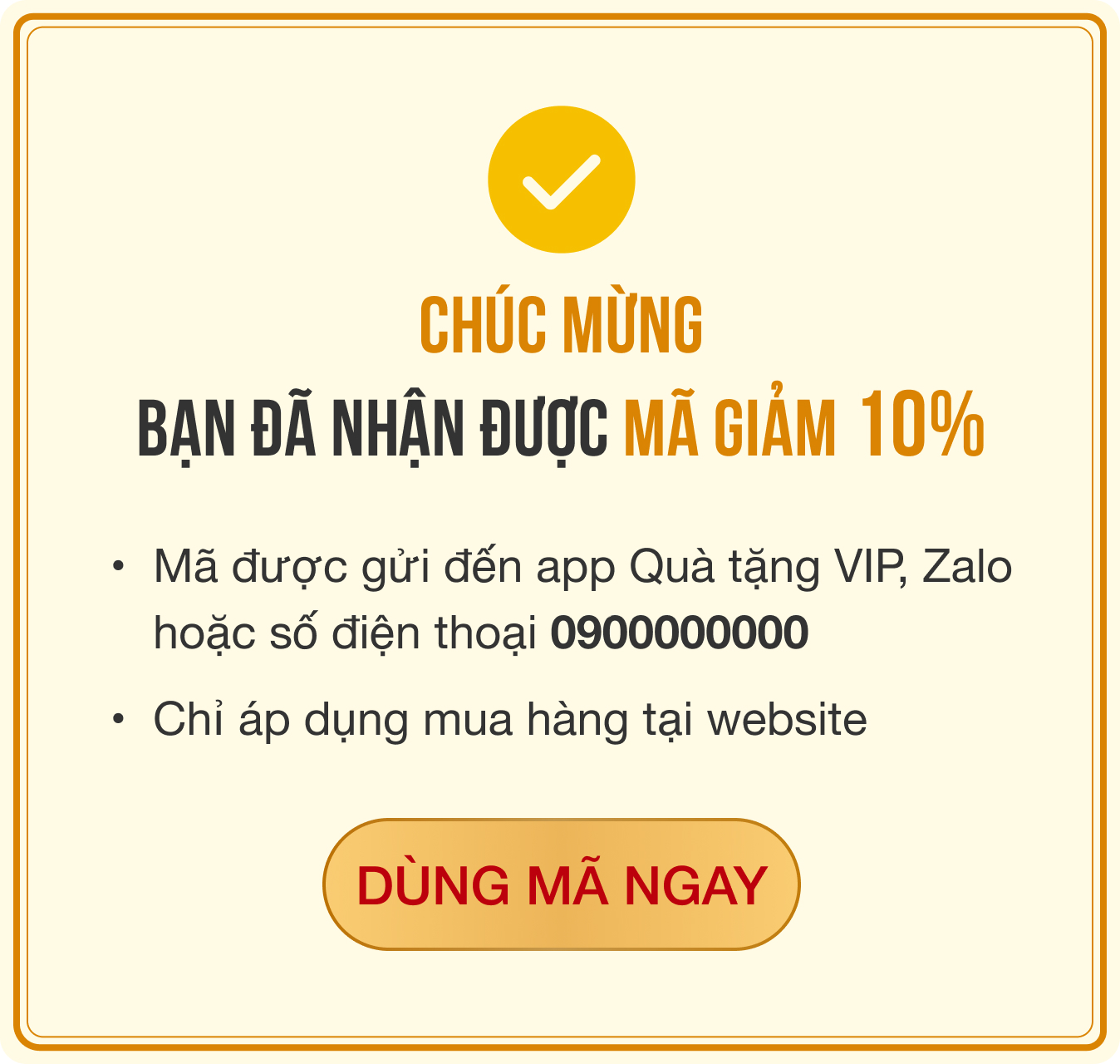 Gửi đến khách hàng 10.000 coupon giảm 10%, tối đa 500K dùng để mua online các sản phẩm tại TGDĐ | ĐMX | TOPZONE