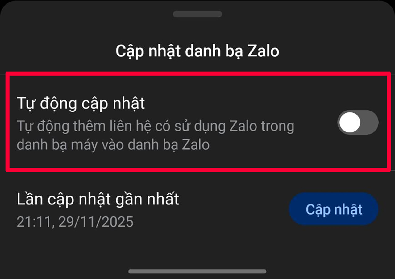 Cách chặn tìm kiếm số điện thoại trên Zalo
