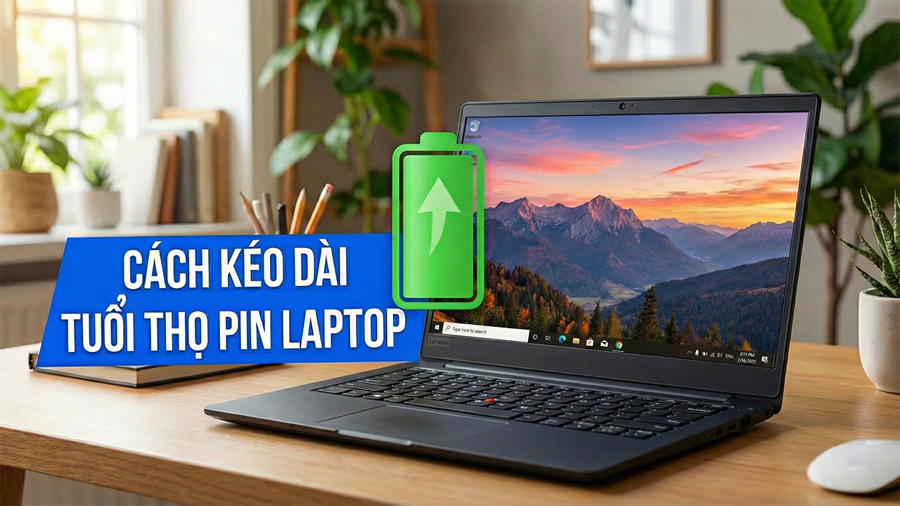 Cách kéo dài tuổi thọ pin Laptop