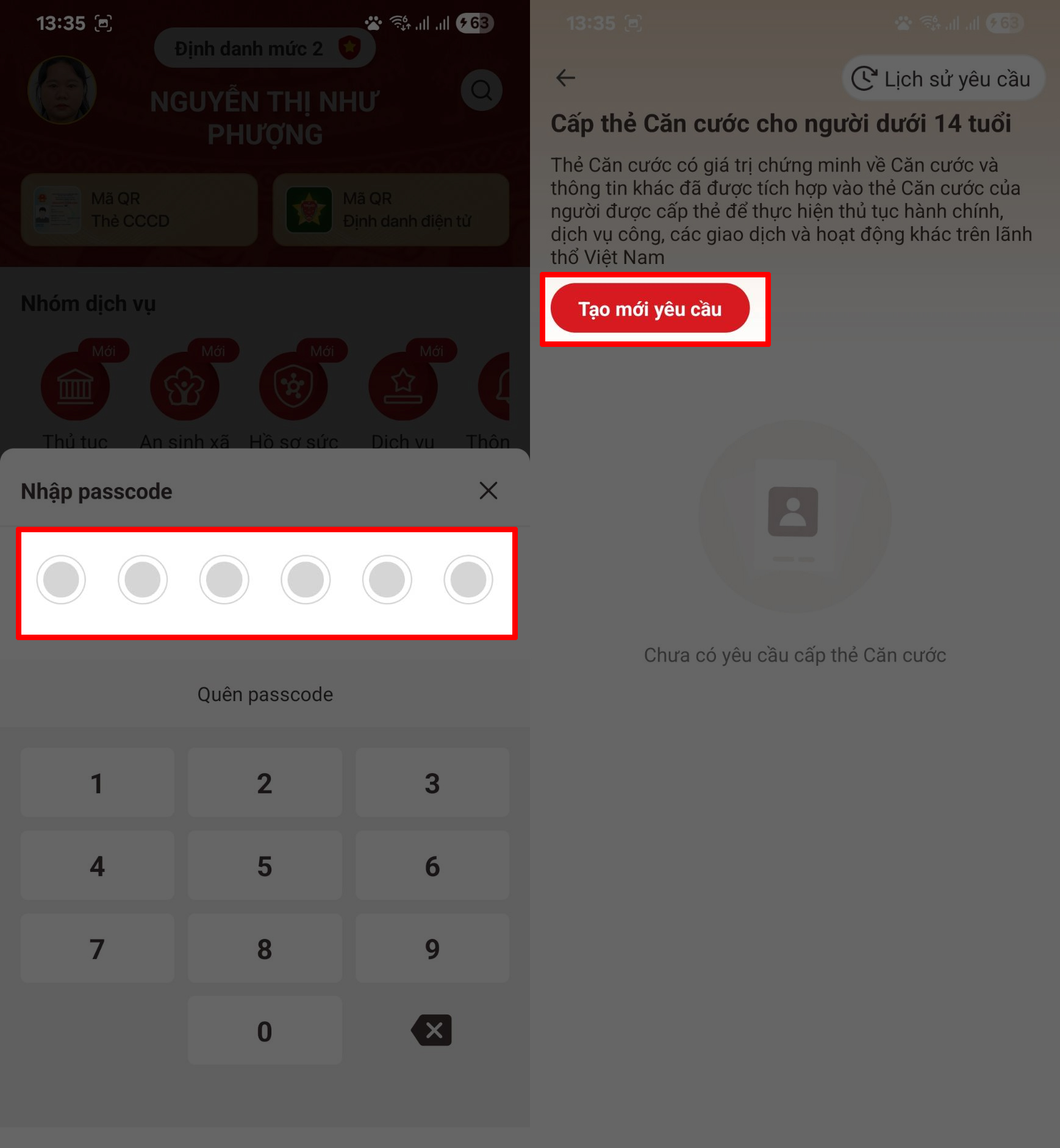 Cách làm thẻ Căn cước cho trẻ em dưới 14 tuổi trên VNeID Cách làm thẻ Căn cước cho trẻ em dưới 14 tuổi trên VNeID