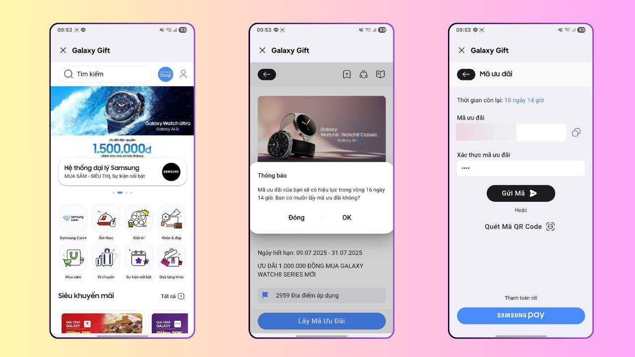Cách lấy mã giảm cho Galaxy Watch8 series Cách lấy mã giảm cho Galaxy Watch8 series