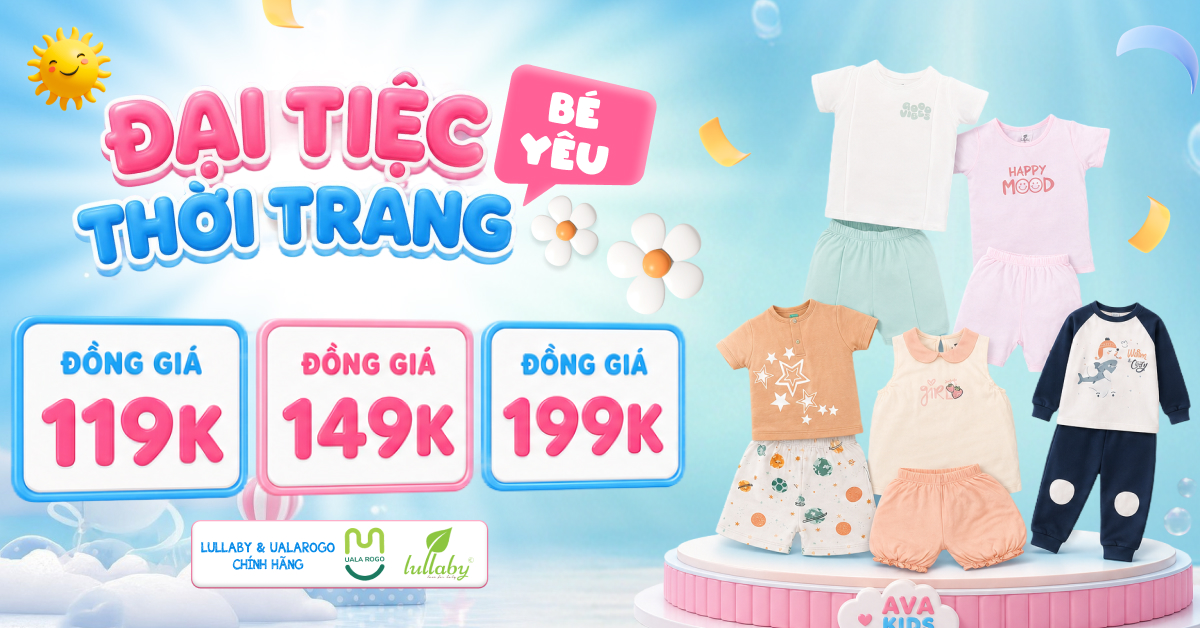 Đại tiệc siêu sale giảm giá sốc tại AVAKids