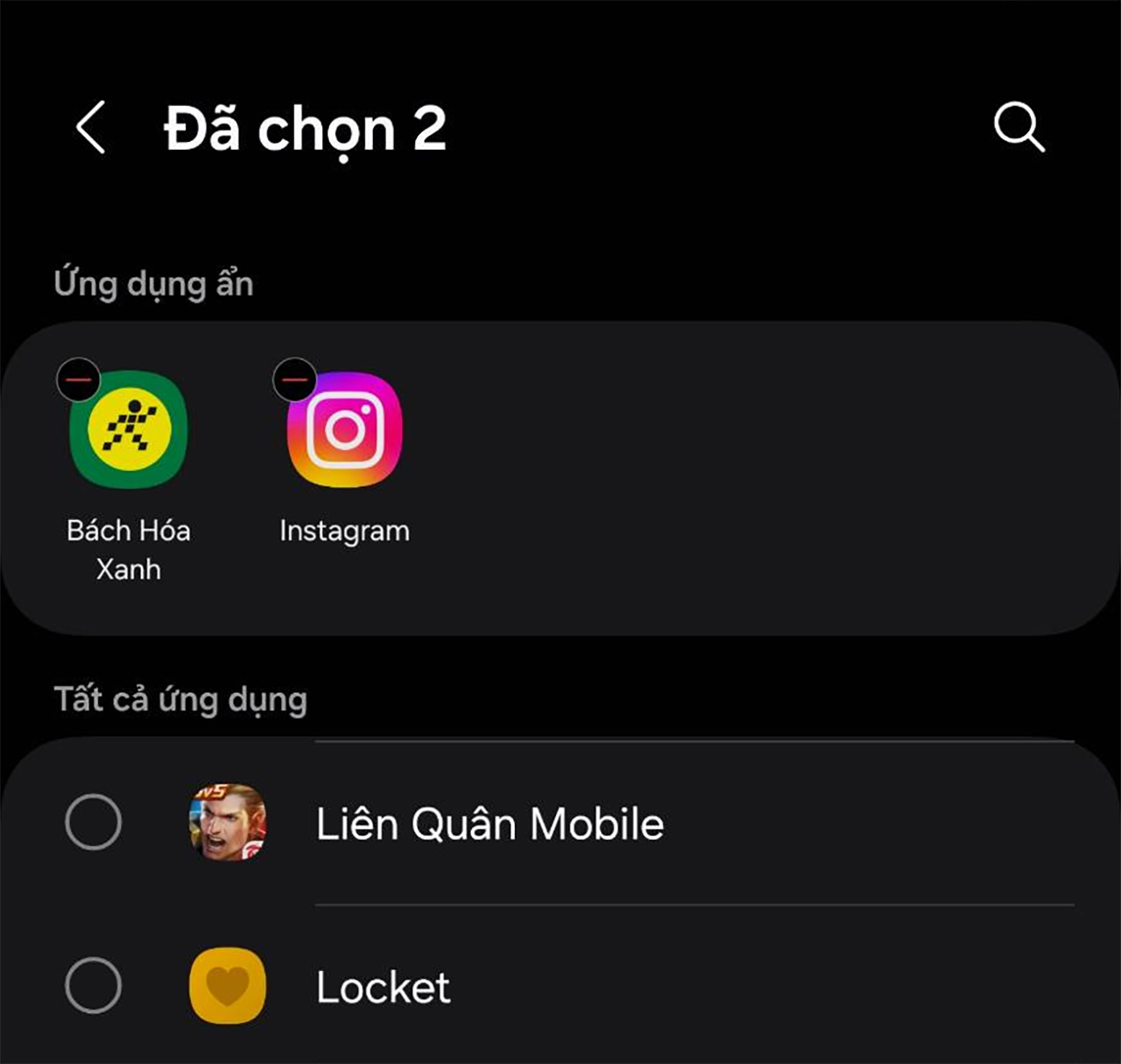 Cách tìm ứng dụng ẩn trên Samsung