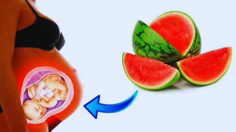 Ăn dưa hấu giúp bổ sung nước cho mẹ bầu