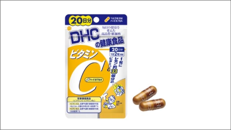 Viên uống DHC vitamin C hỗ trợ giảm thâm da, giúp da sáng mịn
