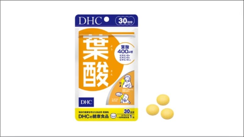 Viên uống DHC hỗ trợ bổ sung axit folic, vitamin B2,... cho mẹ bầu