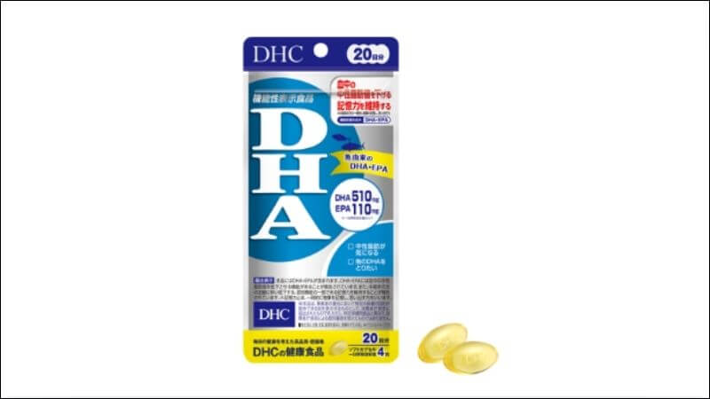Viên uống DHA của DHC giúp bổ sung DHA, EPA, hỗ trợ giảm mỡ máu