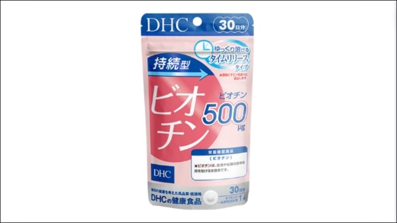 Viên uống DHC Biotin hỗ trợ bổ sung biotin, cung cấp dưỡng chất cho da và tóc