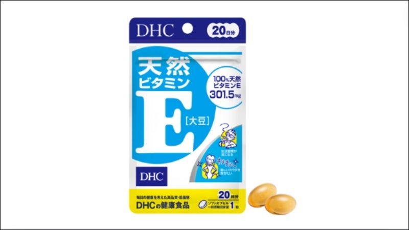 Viên uống DHC bổ sung vitamin E giúp hỗ trợ chống oxy hóa, hỗ trợ hạn chế lão hóa da