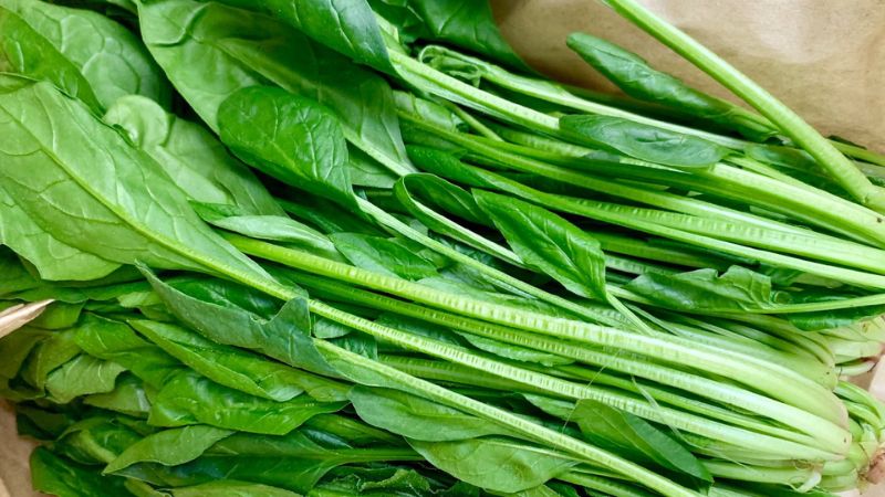 Cải bó xôi (rau bina) ít calo, giàu dinh dưỡng