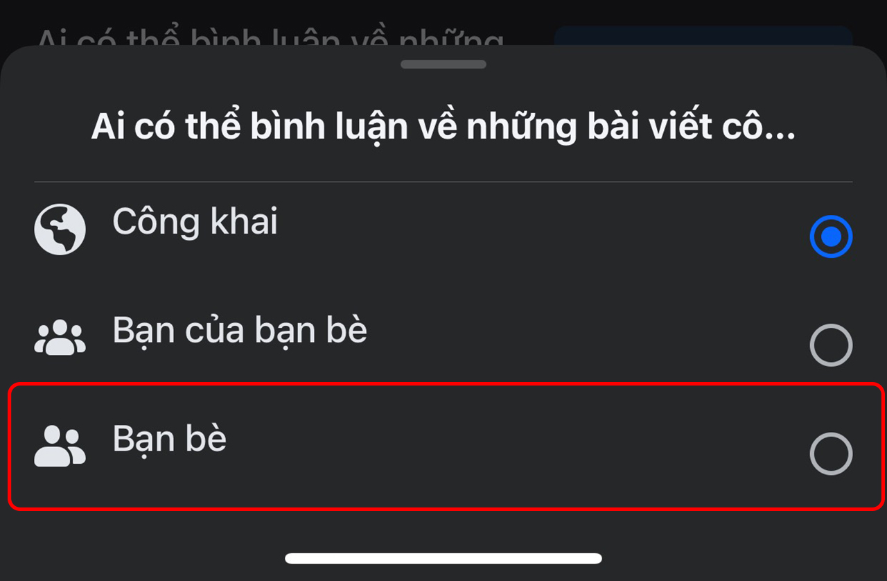 Cách tắt bình luận trên Facebook