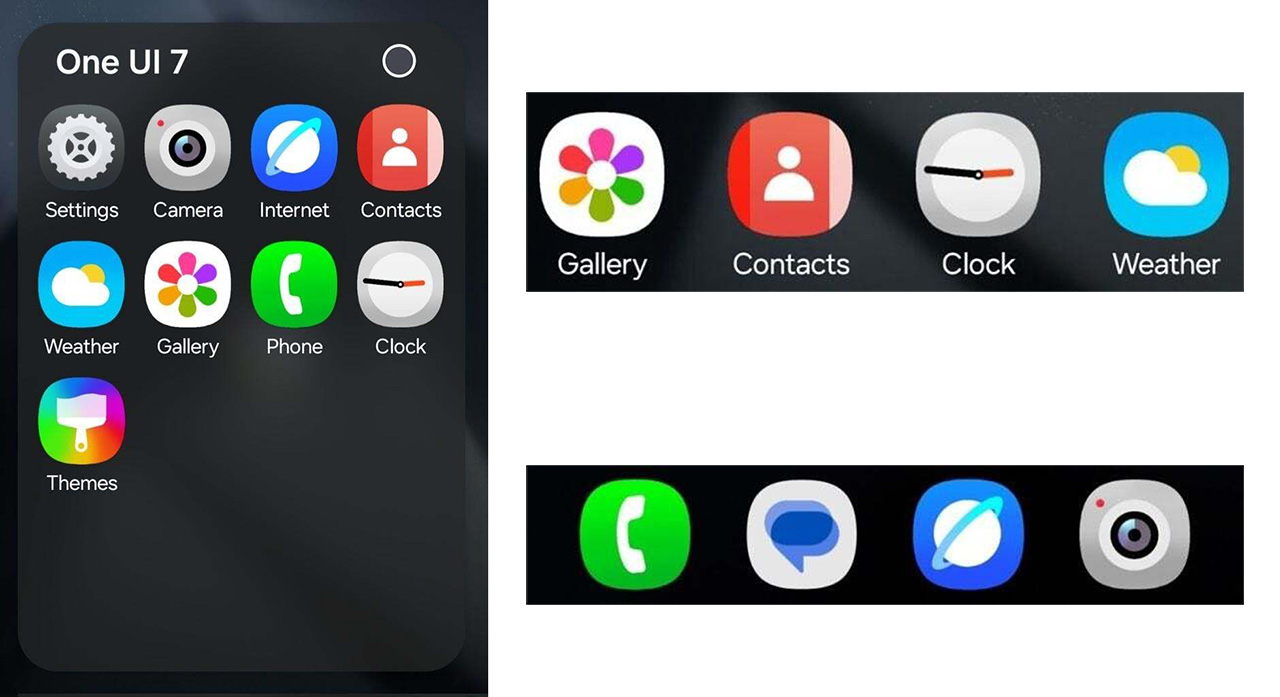 Bộ icon mới sẽ có trên One UI 7