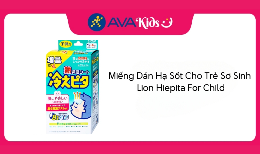 Miếng Dán Hạ Sốt Cho Trẻ Sơ Sinh Lion Hiepita For Child