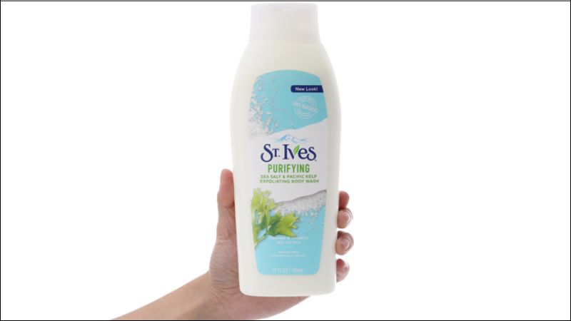 Sữa tắm St.Ives tẩy tế bào chết hương muối biển giúp giảm viêm lỗ chân lông 