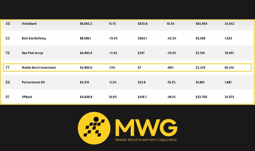 MWG đạt 118.279 tỷ đồng doanh thu, trong đó, doanh thu online chiếm 16.899 tỷ đồng, đóng góp 14% vào tổng doanh thu của công ty