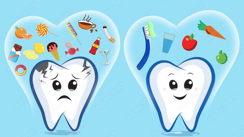 Không nên ăn quá nhiều đồ ngọt để tránh sâu răng