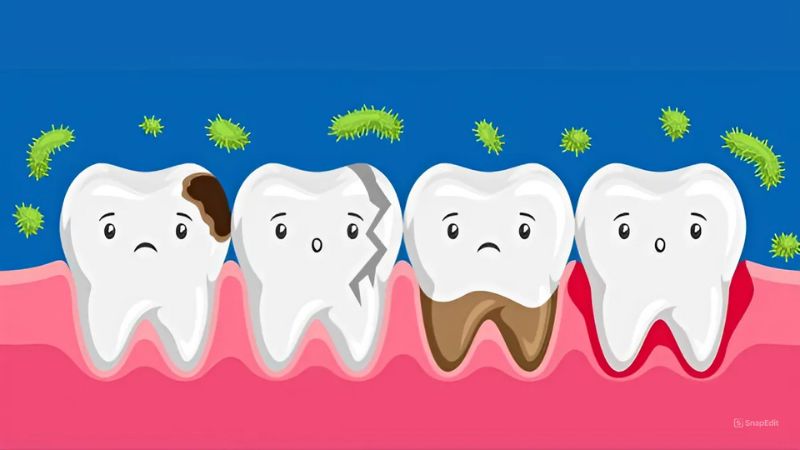 Phân loại kiểu sâu răng tùy theo vị trí bị tổn thương