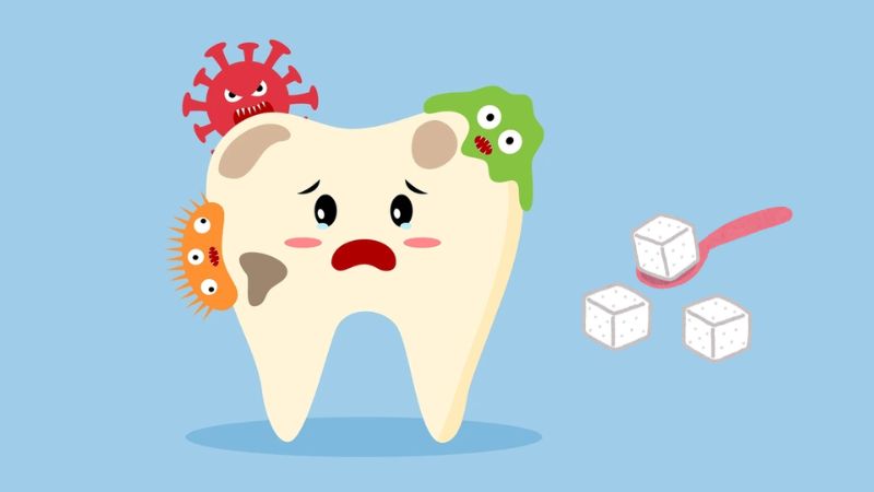 Ăn quá nhiều đồ ngọt dễ bị sâu răng