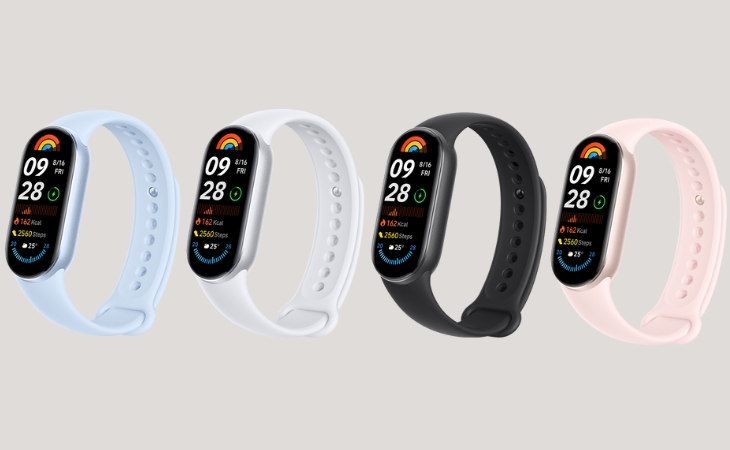 Mi Band 9 sở hữu 4 gam màu trẻ trung