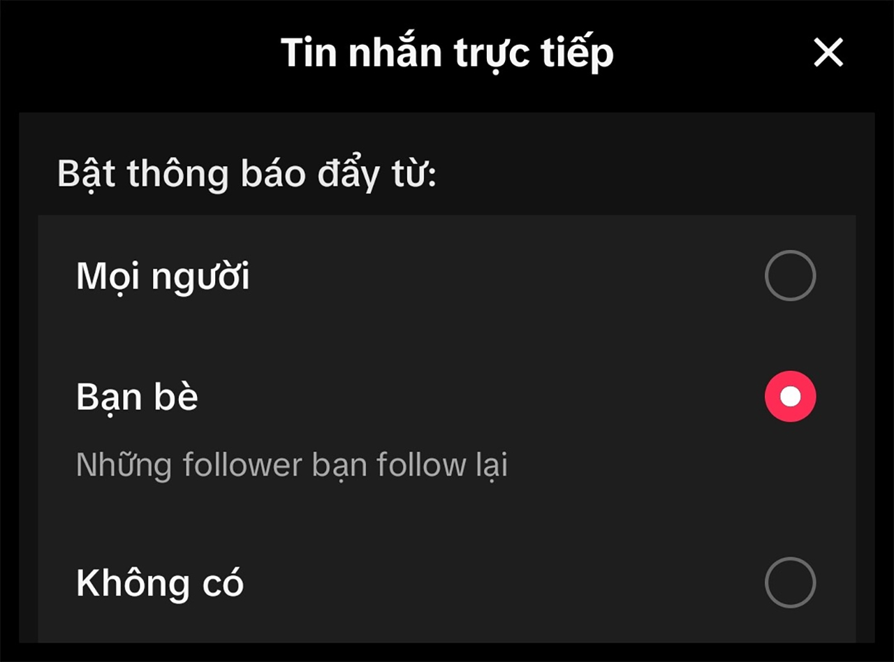 Cách chặn tin nhắn từ người lạ trên TikTok