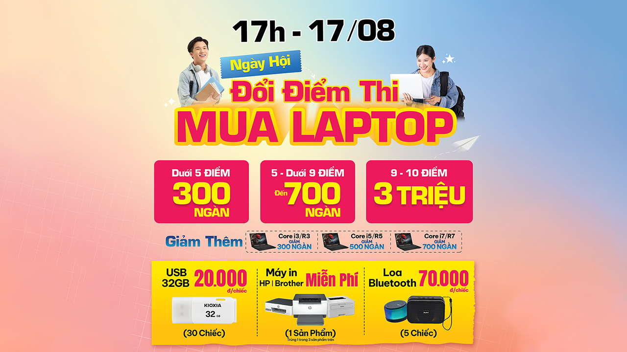 Ngày hội đổi điểm thi đã quay trở lại: Cơ hội trúng nhiều phần quà giá trị, giảm giá đến 3 triệu cho tân sinh viên