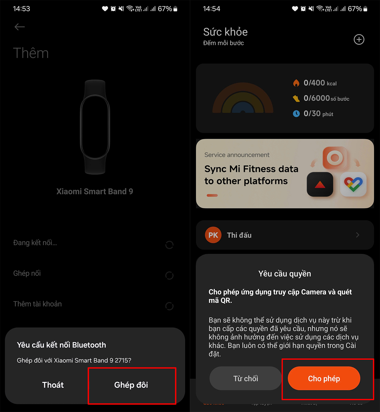 Cách kết nối Mi Band 9 với điện thoại Cách kết nối Mi Band 9 với điện thoại