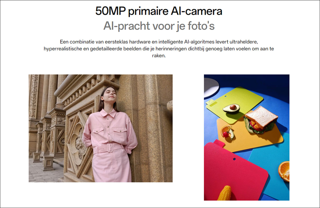 Hệ thống camera 50 MP trên OPPO A80 5G