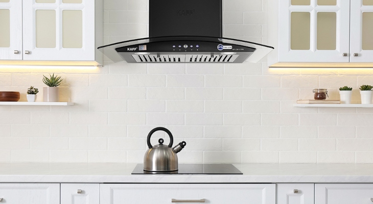Máy hút mùi KAFF KF-GB107PB với công suất hút tối đa lên tới 1000 m³/h