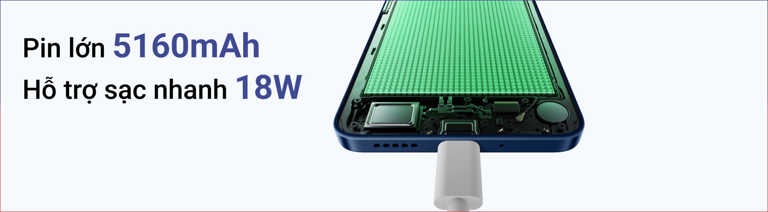 Redmi 14C có viên pin dung lượng 5.160 mAh Redmi 14C có viên pin dung lượng 5.160 mAh