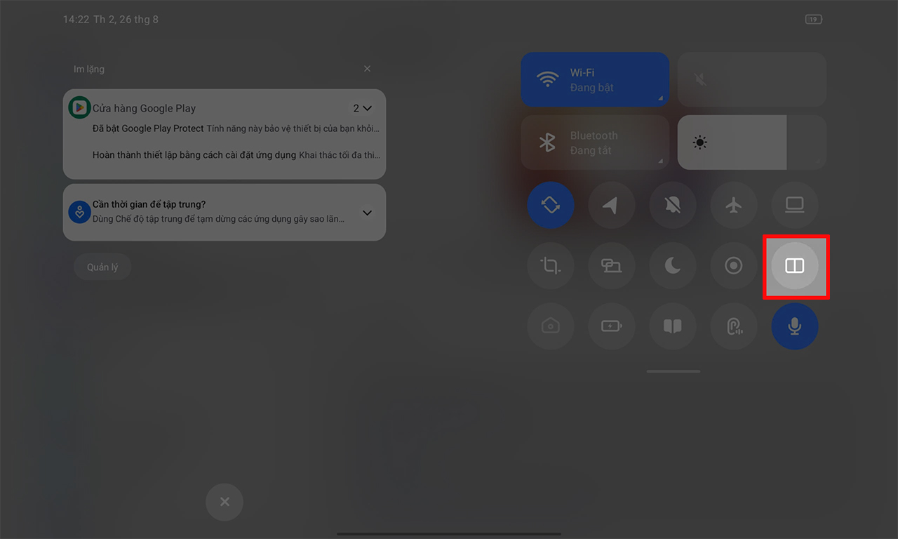Cách chia đôi màn hình trên Lenovo Tab Plus