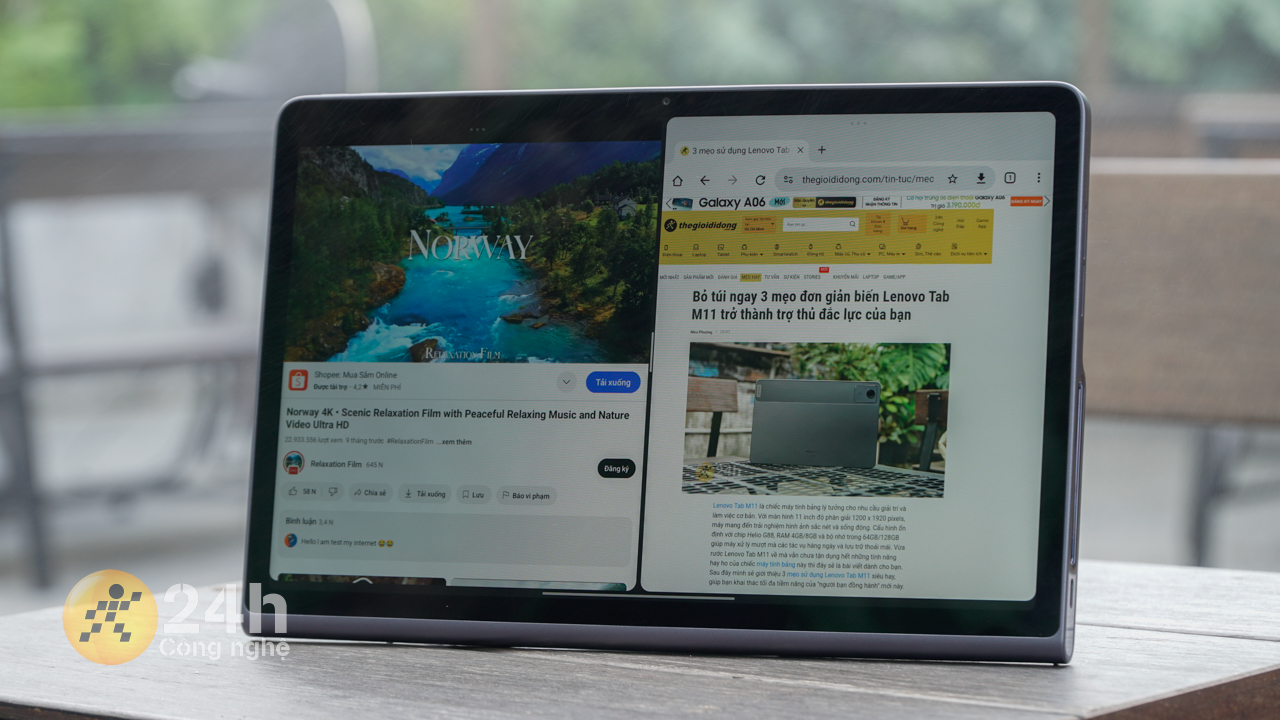 Cách chia đôi màn hình trên Lenovo Tab Plus Cách chia đôi màn hình trên Lenovo Tab Plus